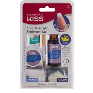 💋 KISS 💋FRENCH ACRYLIC 2 in 1 SCULPTURE KIT💅🏻